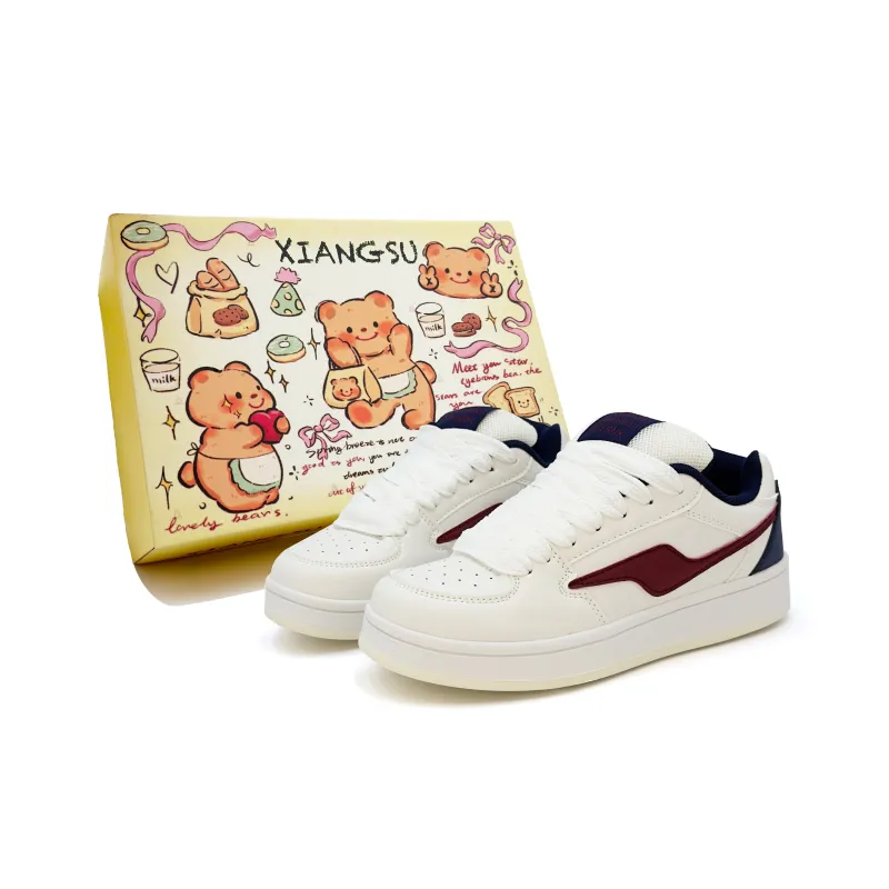 XIANGSU Fashion Trend Comfortable Commute Versatile Low-Top Skateboard Shoes Women's-5