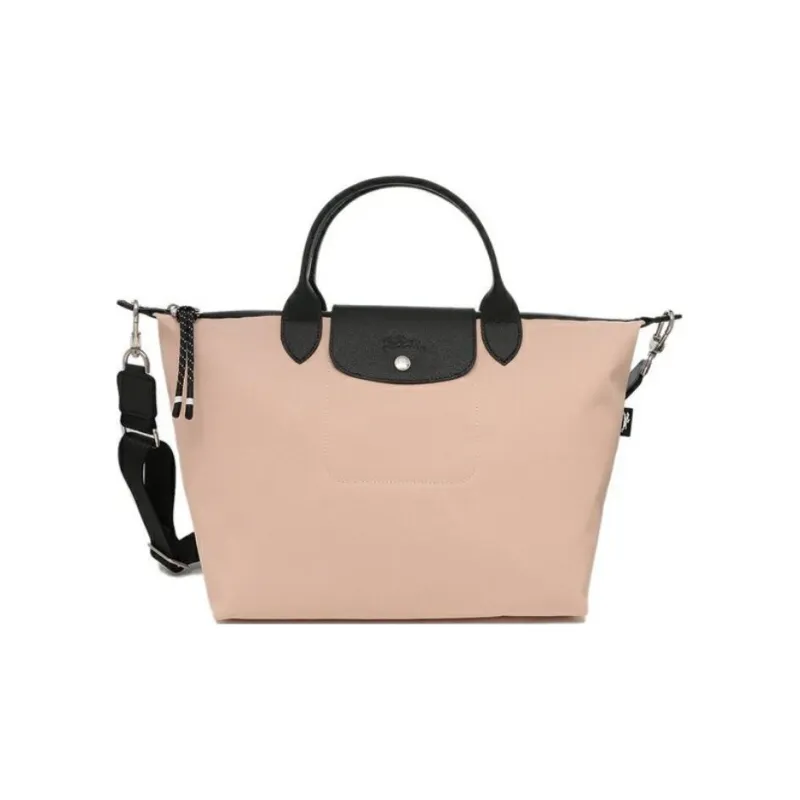 LONGCHAMP Recycled Canvas Shoulder Bag, Crossbody Bag, Handbag Women's Nude Pink-0