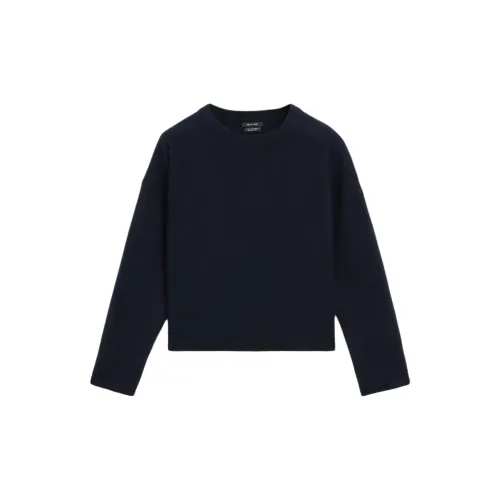 Massimo Dutti Cashmere Sweaters Women's Navy Blue