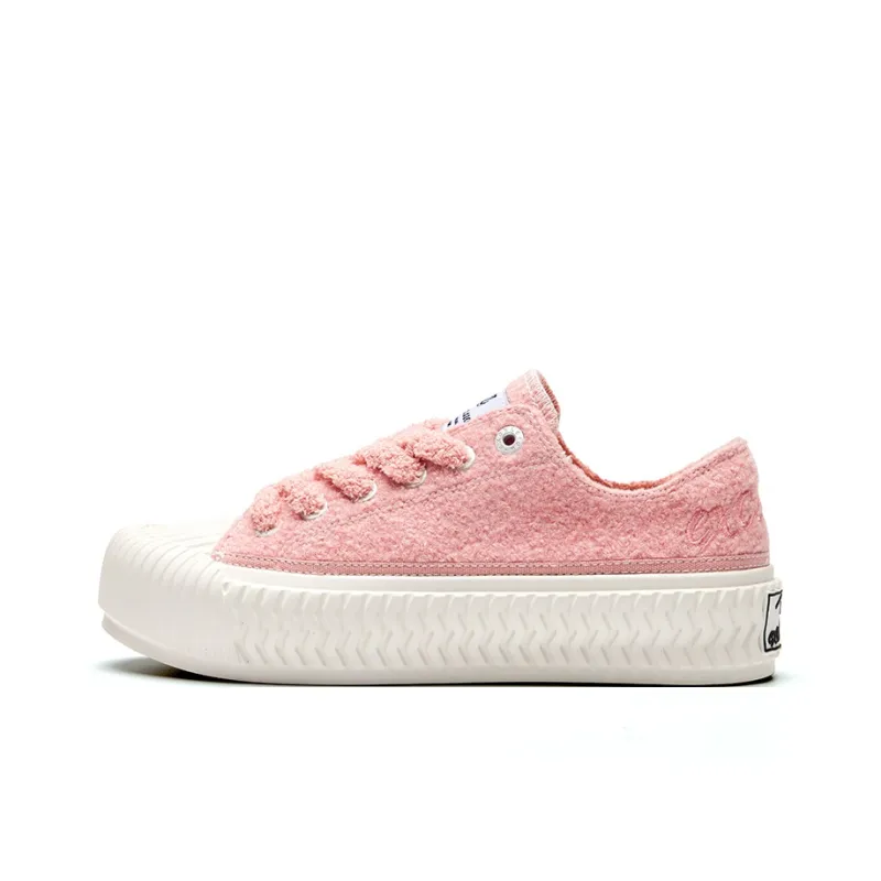 Excelsior Canvas Shoes Unisex Low Top Light Gray/Black/Dark Brown/Ecru/Pink-20