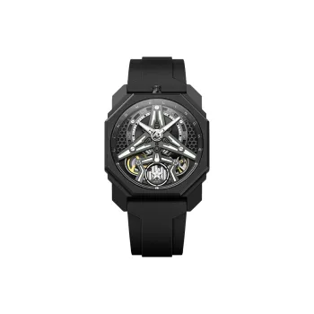 LINGKE Starship Collection Automatic Mechanical Movement Silicone Strap Watch Men's Watches Cut Out Dial