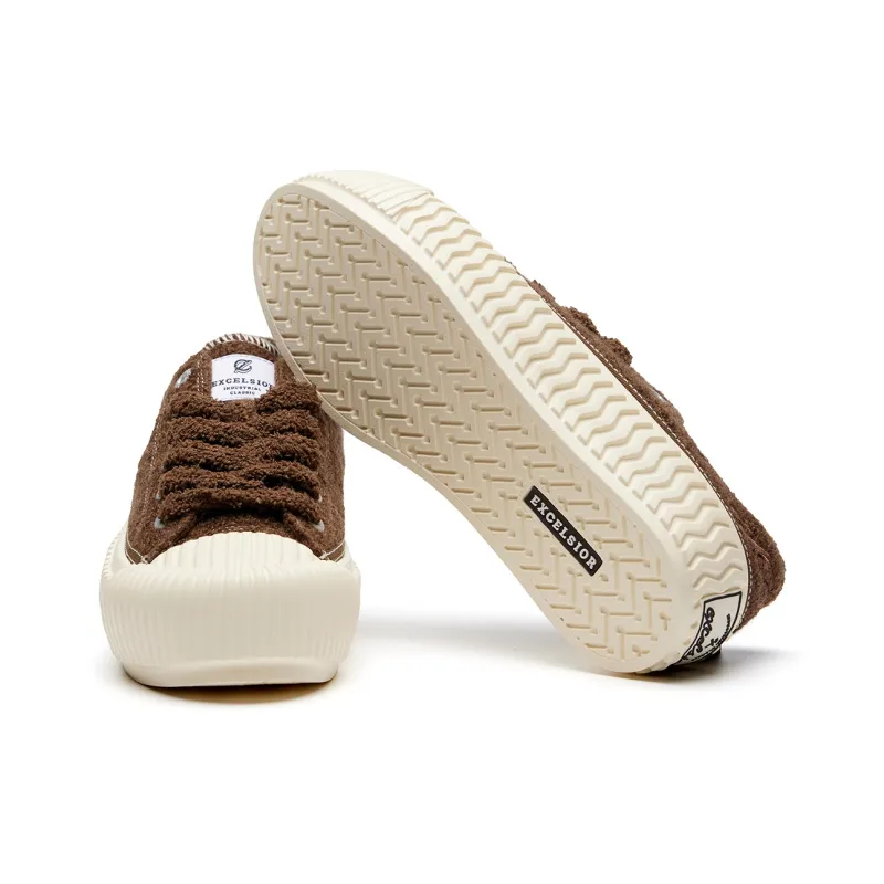 Excelsior Canvas Shoes Unisex Low Top Light Gray/Black/Dark Brown/Ecru/Pink-14