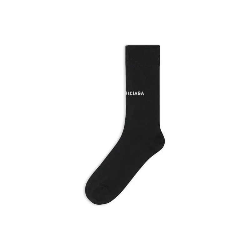 Balenciaga Knee-High Socks Regular Fit Women's 1 Pack Black-5