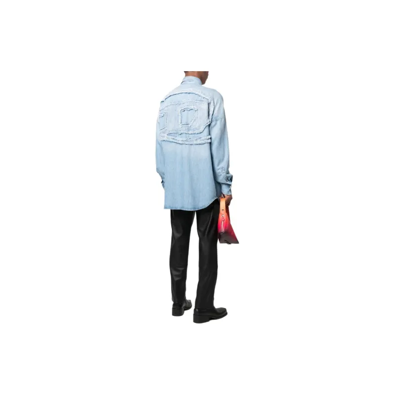 DIESEL D Kama Long Sleeve Denim Shirt-4