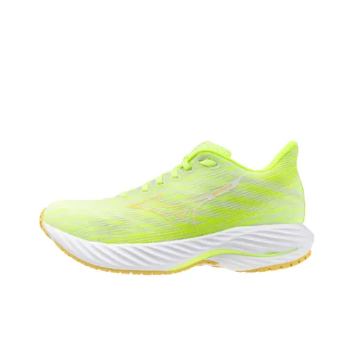 Mizuno Wave Rider 28 Slip-Resistant Low-Top Running Shoes Women's Yellow