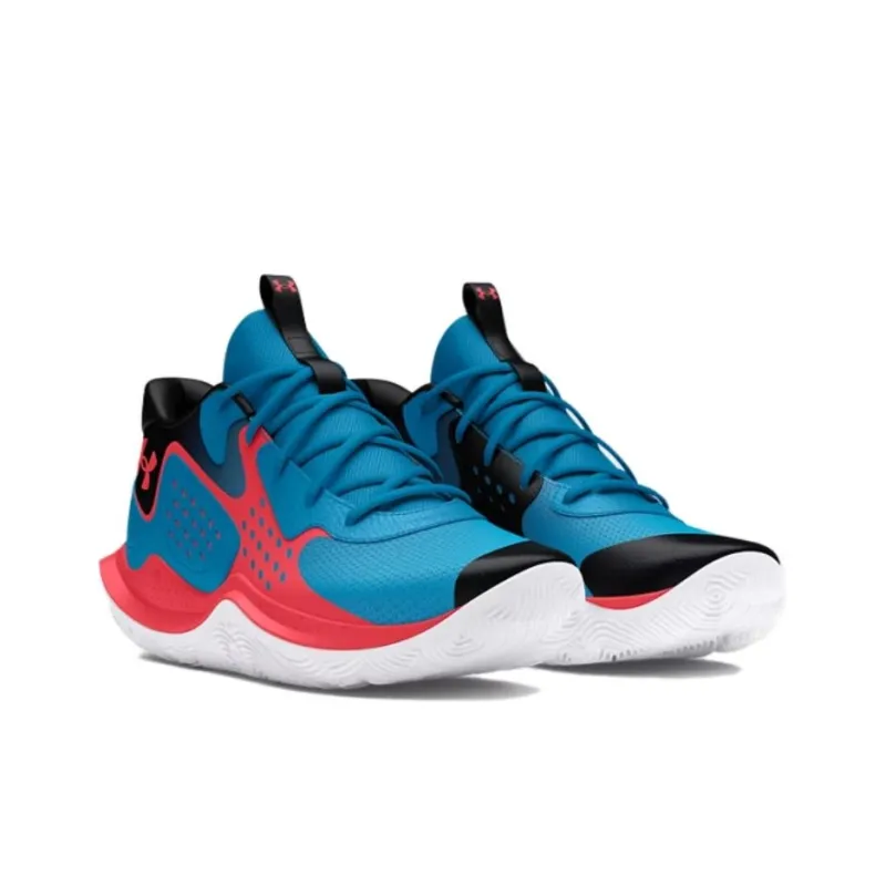Under Armour Jet '23 Anti-Slip Wear-Resistant Low-Top Basketball Shoes Unisex Blue Black-2