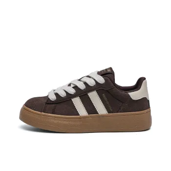 TUOPIN Low-Top Skateboard Shoes Women's Burgundy Brown