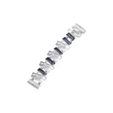 Dopamine Dressing Irregular Strap-Blue Silver