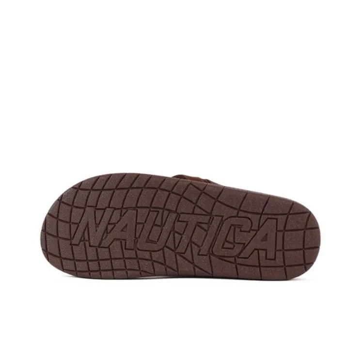 NAUTICA Abrasion-Resistant Flip Flops Men's Brown-4