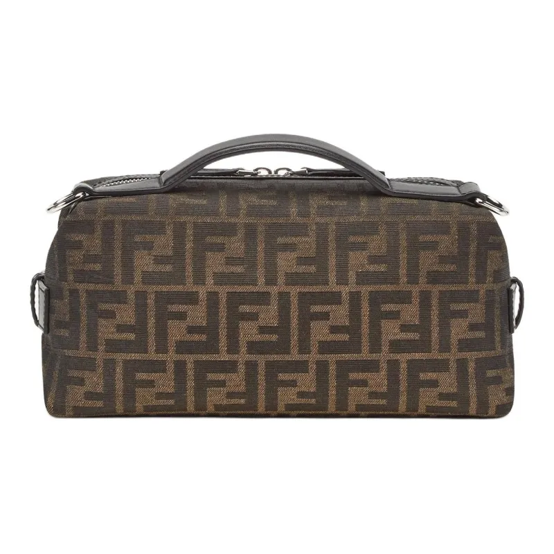 FENDI Calfskin Shoulder Bag Crossbody Bag Handbag Small Size Men's Brown-2