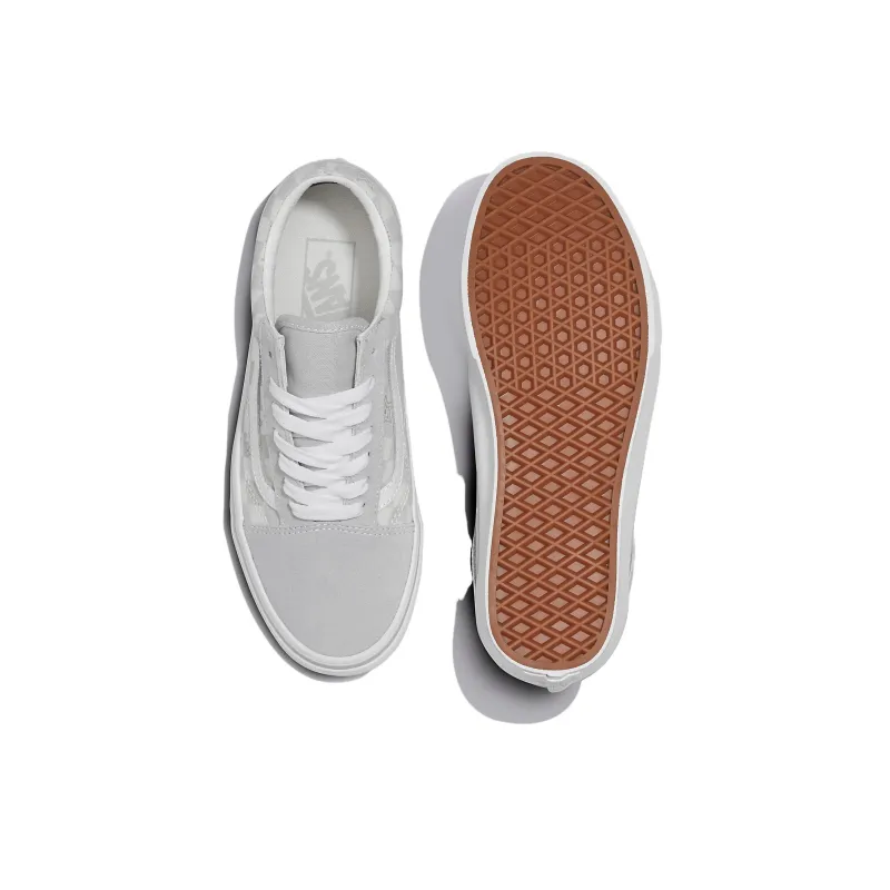 Old Skool Vans 'Checkerboard Stars Grey'-3