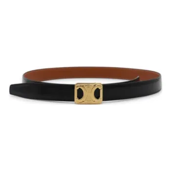 CELINE Reversible Logo Plaque Medium Belt