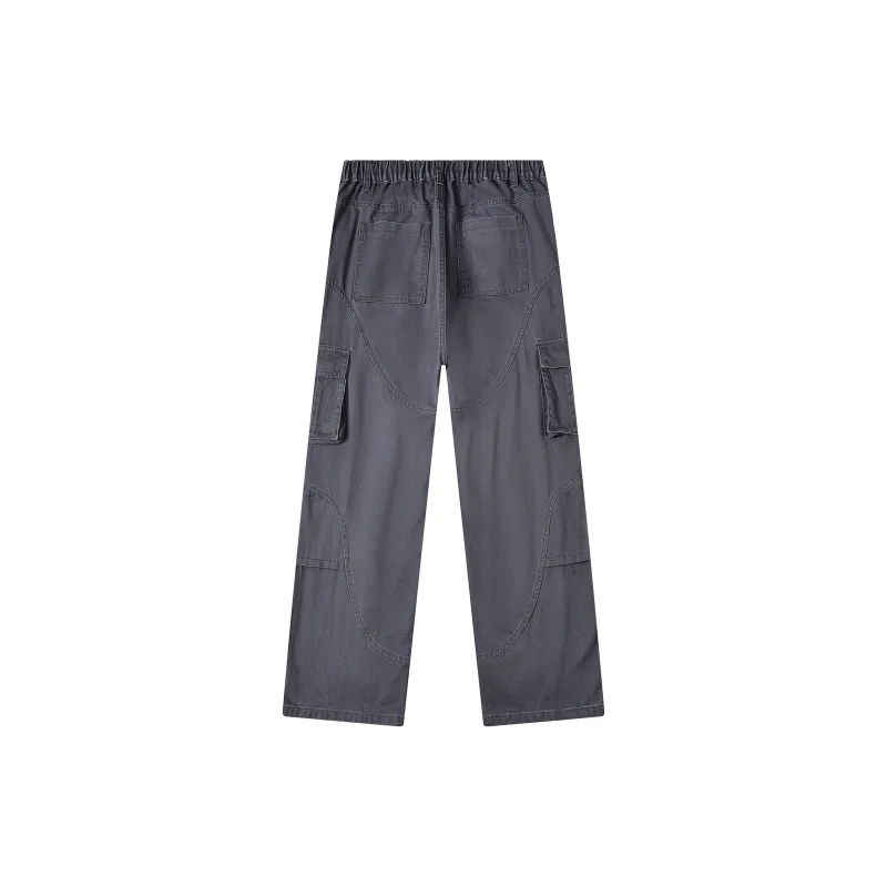 GEOFFREY B. SMALL Cargo Pants Unisex Washed Gray-1