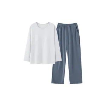 UAVAE Pajama Set Women's Ecru Gray