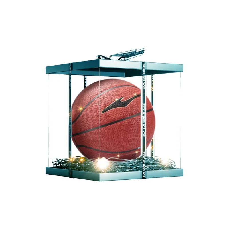 Erke Hexagonal Warriors PU Basketball Brown Size 7 Ball Training Unisex-6