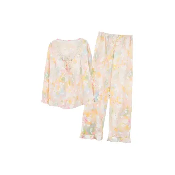 CAIHENGTONG Pajama Set Women's Painted Small Flower