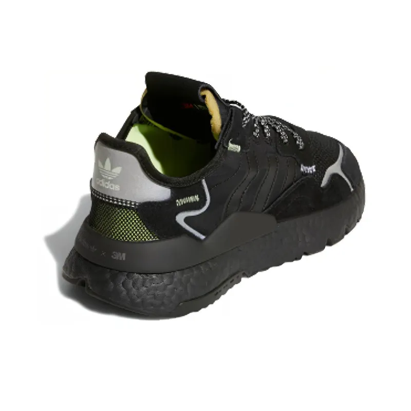 Adidas Originals Nite Jogger J Low Top Kids Lifestyle Shoes Black Teenagers-2