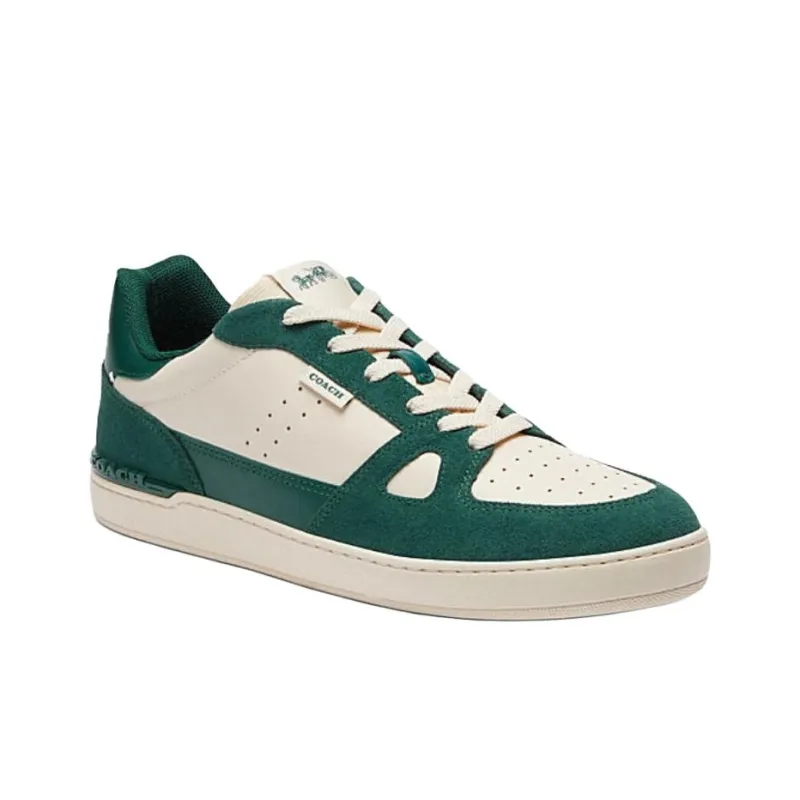 COACH Low Top Skateboard Shoes Men's Green-2