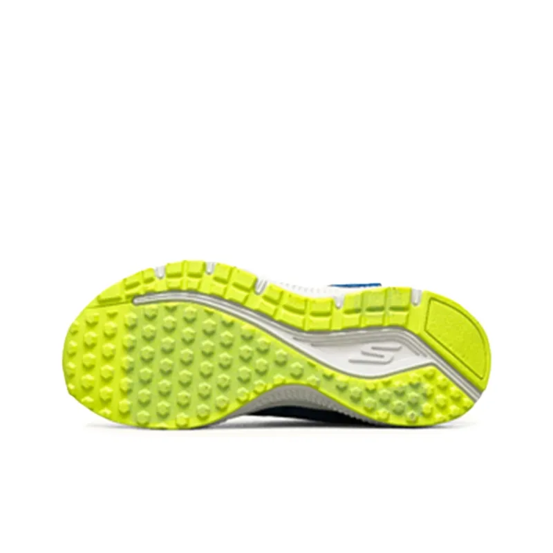 Skechers Go Run Consistent Anti-Slip Wear-Resistant Kids Lifestyle Shoes Blue Yellow Teenagers-4