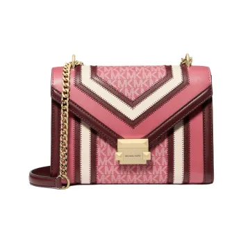 MICHAEL KORS Polyurethane PU Crossbody Bag, Shoulder Bag Medium Size Women's Fuchsia
