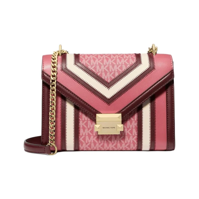 MICHAEL KORS Polyurethane PU Crossbody Bag, Shoulder Bag Medium Size Women's Fuchsia-0