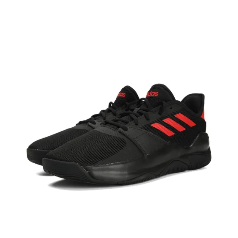 Adidas Streetflow Anti-Slip Wear-Resistant Low-Top Basketball Shoes Men's Black-2