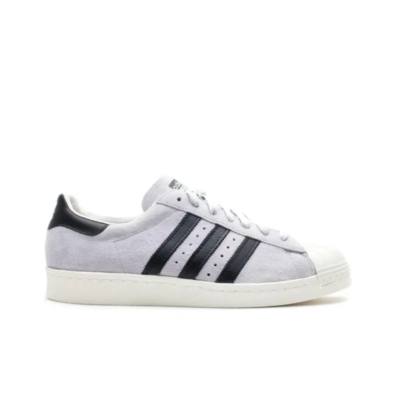 Adidas Originals Superstar 80s Anti Slip Wear Resistant Low Top Skateboard Shoes Men's Purple-1