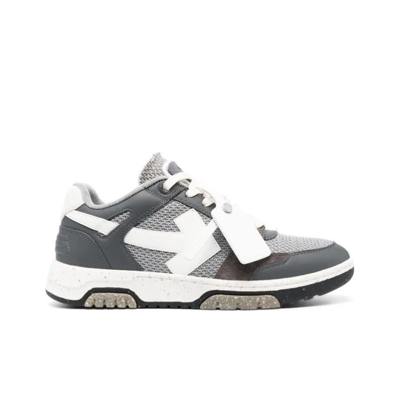 OFF WHITE Out Of Office Low Mesh Dark Grey White-4
