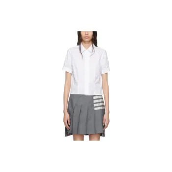 THOM BROWNE Short Sleeved Button Up Shirt