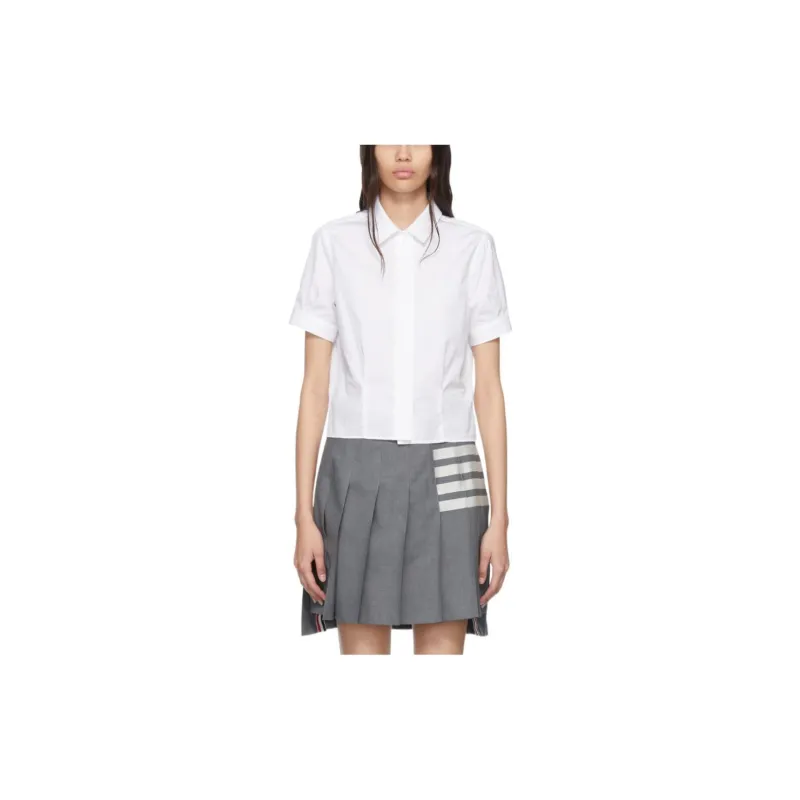 THOM BROWNE Short Sleeved Button Up Shirt-0