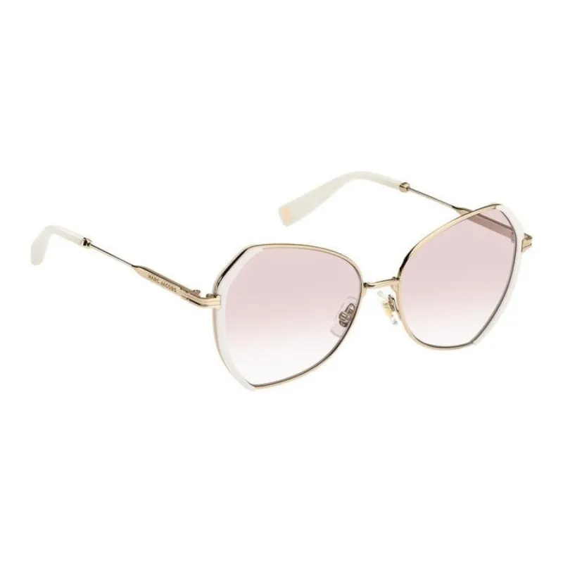 MARC JACOBS Metal Long Sharp Acetate Fiber Irregular Shape Sunglasses Women's White-2
