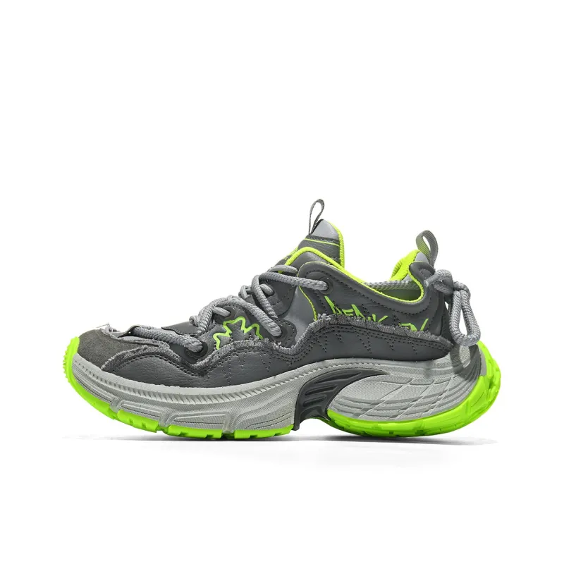 V TOXSEIE Cushioning Anti Slip And Wear Resistant Height Increasing Low Top Chunky Sneakers Men's-5
