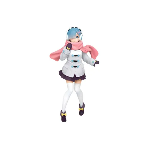 TAITO Rem Zero − Starting Life In Another World Season 2 Rem Winter Outfit Coat New Color Scheme Bonus Gifts 23cm