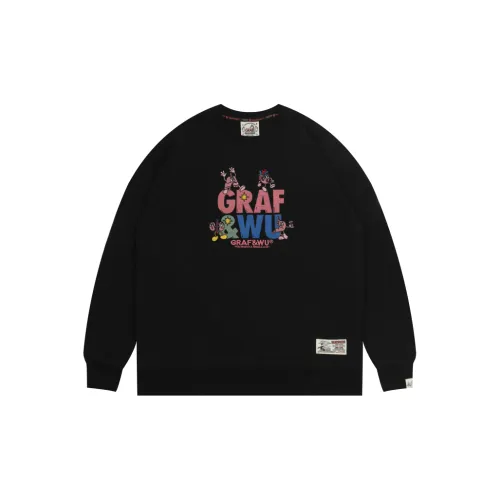 GRAF Sweatshirts Men Black Internal Orgy 2.0 Crew Neck