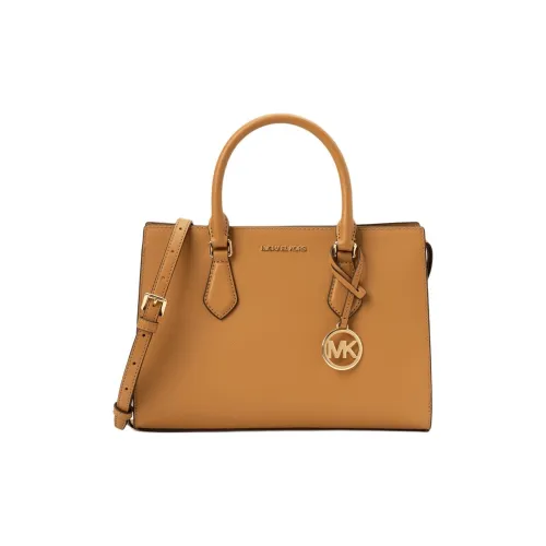 MICHAEL KORS Coated Canvas Shoulder Bag, Crossbody Bag, Handbag Medium Size Women's Light Brown