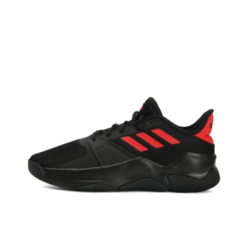 Adidas Streetflow Anti-Slip Wear-Resistant Low-Top Basketball Shoes Men's Black-0