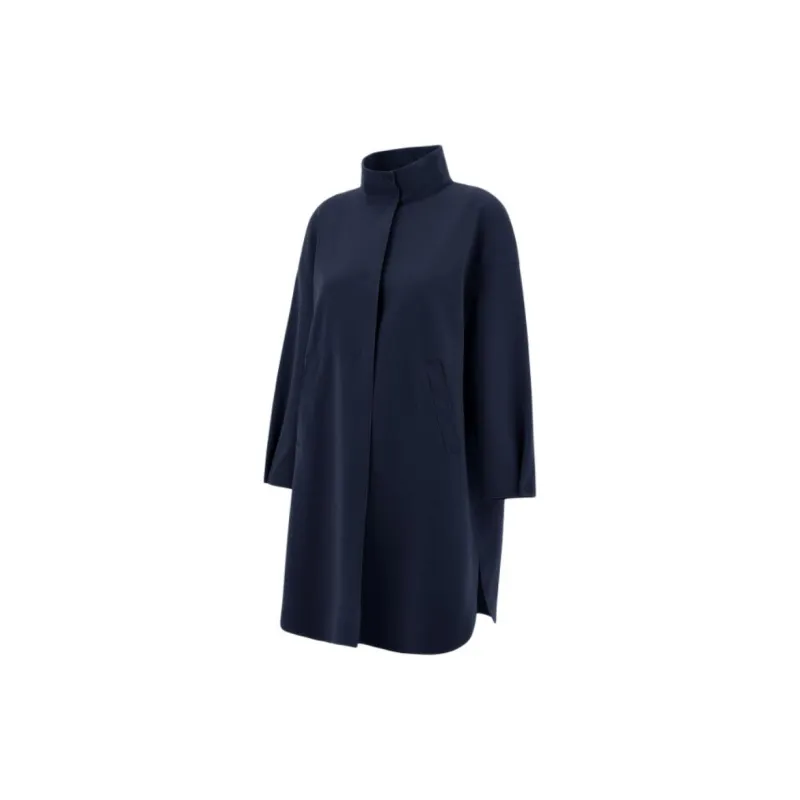 HERNO High Neck Long Sleeved Coat-2