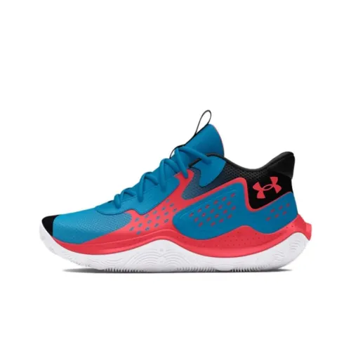Under Armour Jet '23 Anti Slip Wear Resistant Low Top Basketball Shoes Unisex Blue Black