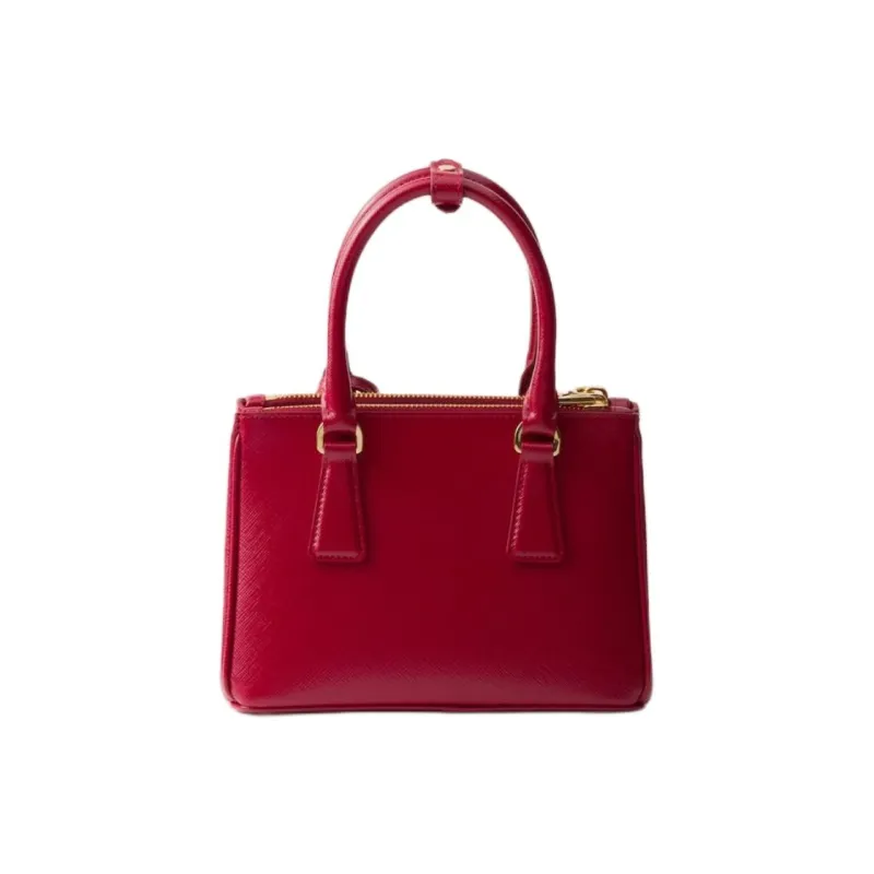 PRADA Galleria Killer Bag Patent Leather Shoulder Bag Crossbody Bag Handbag Mini Women's Cherry Red-2