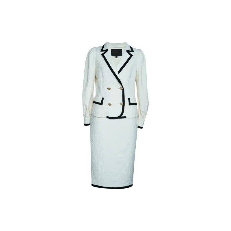 ROEYSHOUSE Business Suits Women's Ecru-2