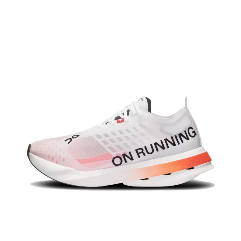 On Running Cloudboom Strike White Black Orange Women's-1