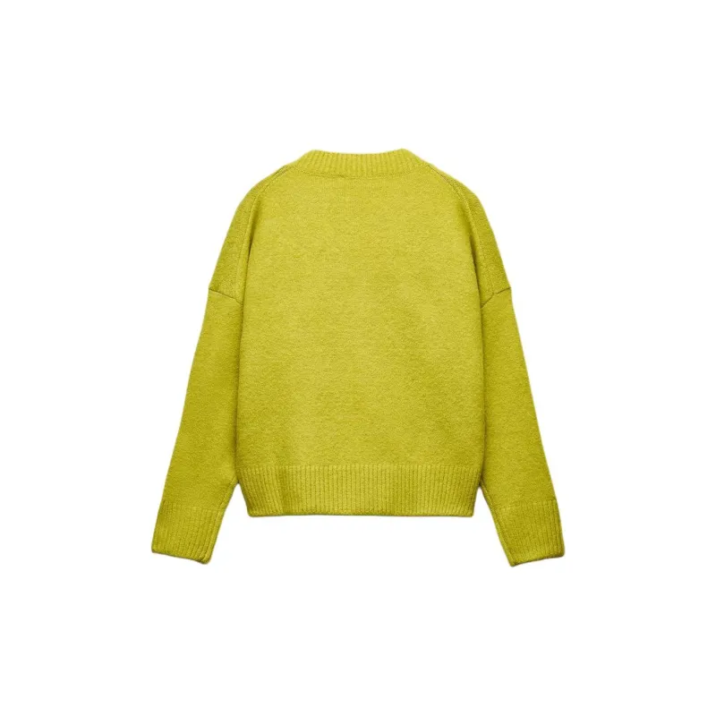 ZARA Sweater Women's Orange Yellow-1