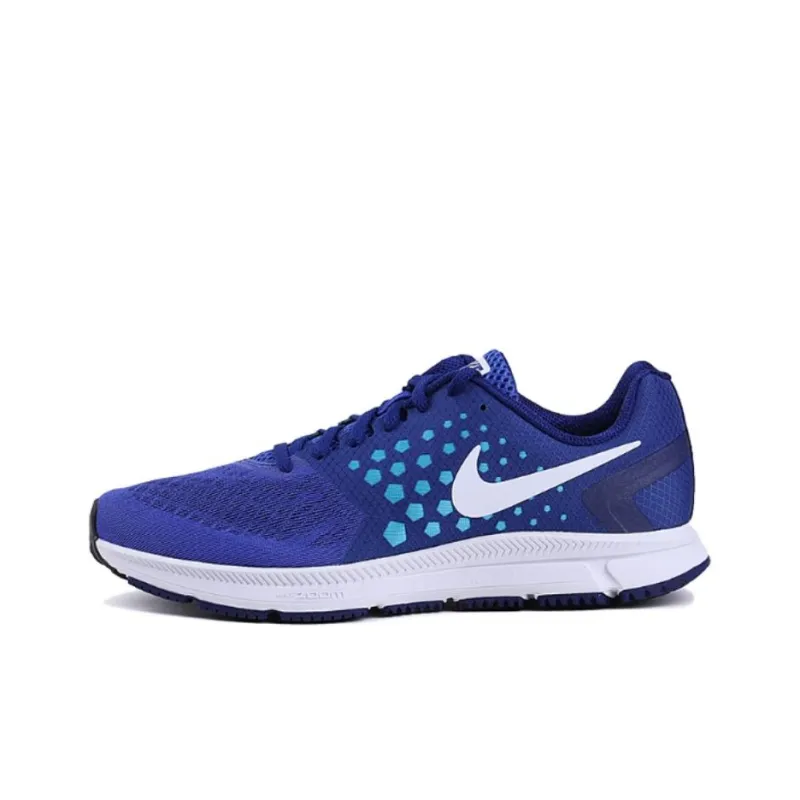 Nike Zoom Span 1 Anti Slip Wear Resistant Low Top Running Shoes Men's Blue White-0