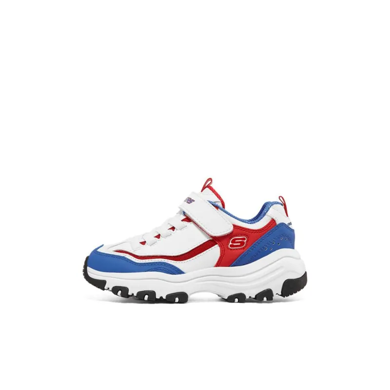 Skechers I-Conik Wear-Resistant Kids Lifestyle Shoes White Blue Red Kids'-0