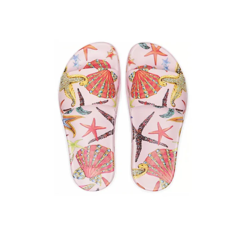 VERSACE Slide Slippers Women's Pink-2