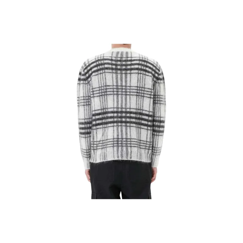 JW Anderson Logo Intarsia Knit Checked Jumper-4