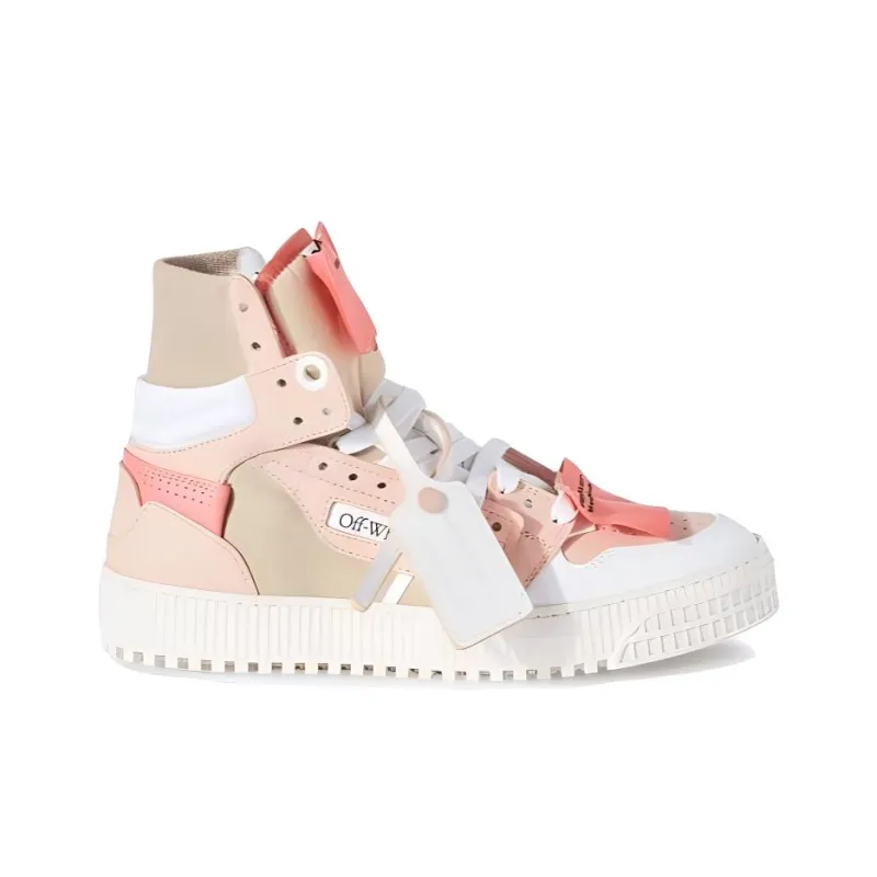 OFF WHITE Off Court 3.0 Calf Leather Pink Beige Women's-1