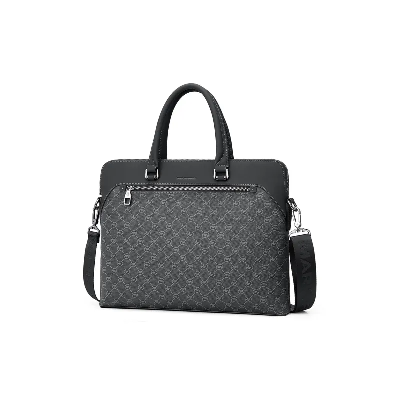 FAIRWHALE Pvc Briefcases Handbags Regular Men's Black-2