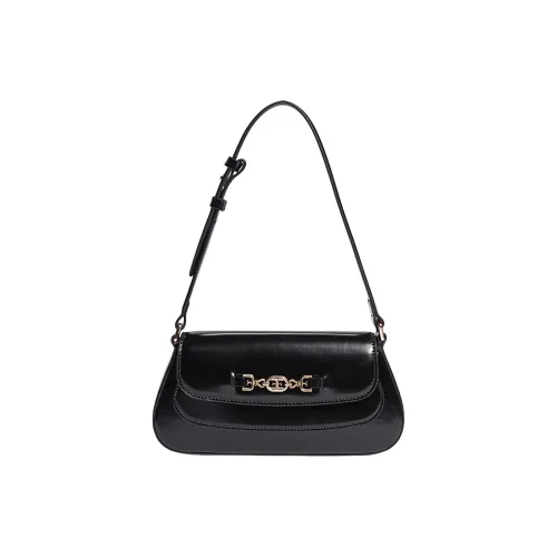 SAM EDELMAN Leather Handbag Shoulder Bag Small Size Women's Black