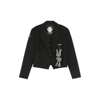 LALABOBO Business Suit Women's Flare Night Black